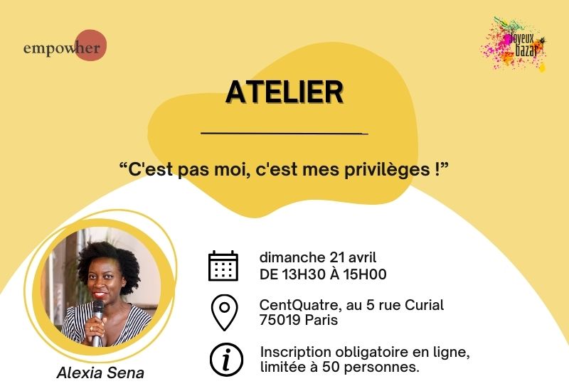 atelier c'est pas moi c'est mes privilèges